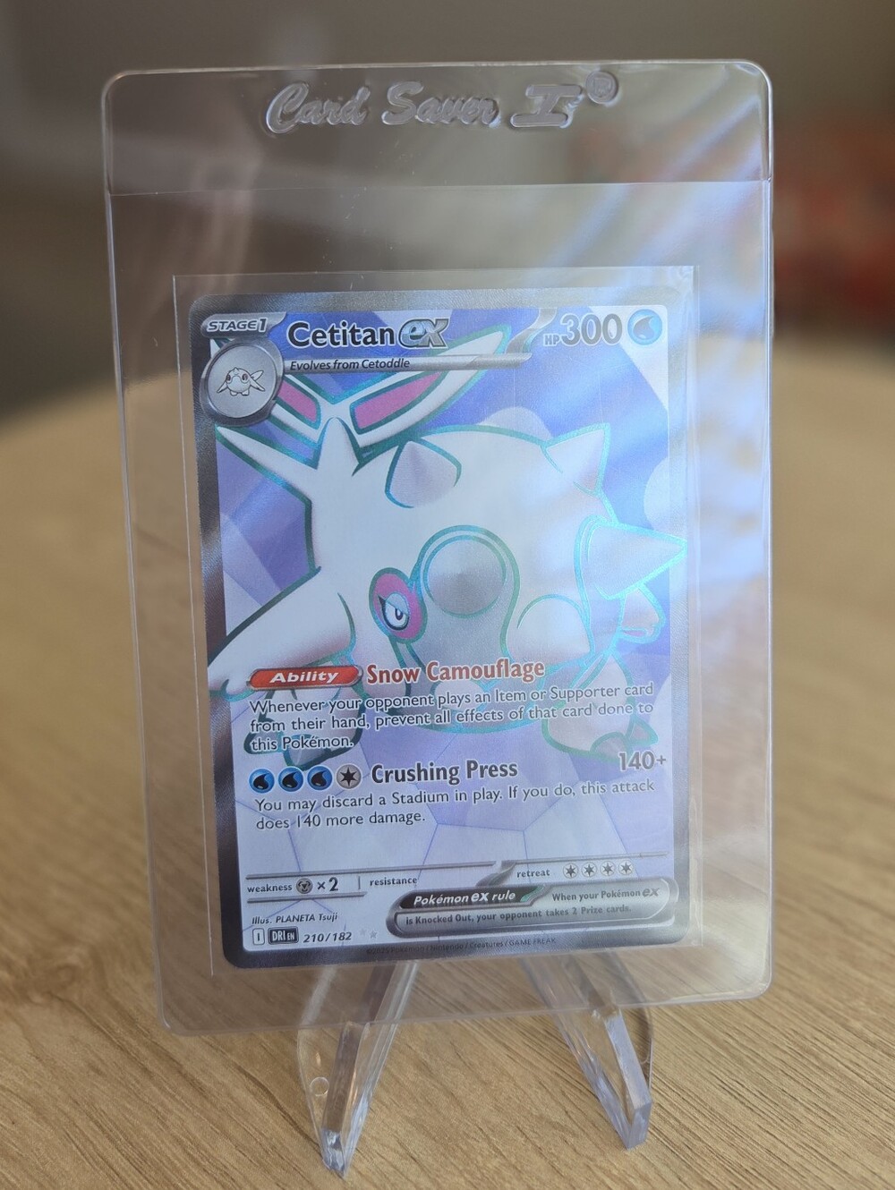 Pokemon Full Art Cetitan ex Holographic Pokémon Trading Card - Destined Rivals